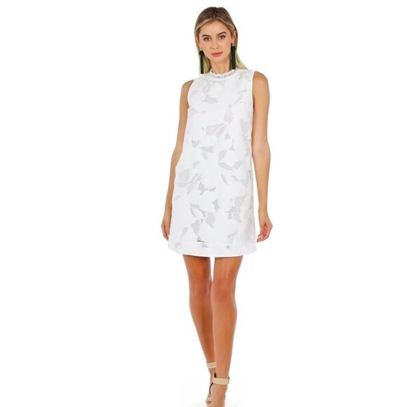 French Connection Lace Deka Shift Dress  - 4 - Picture 1 of 8